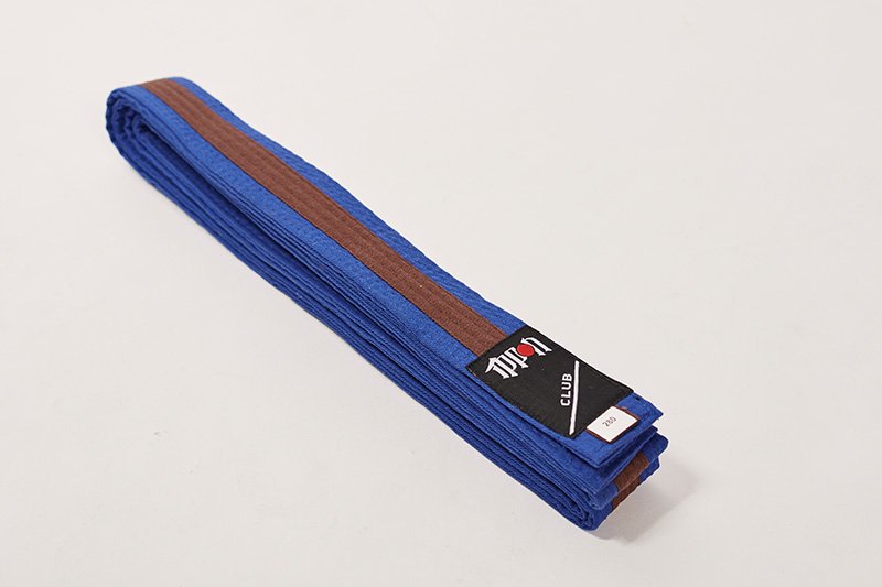 Cintura bi-colore Blu/Marrone